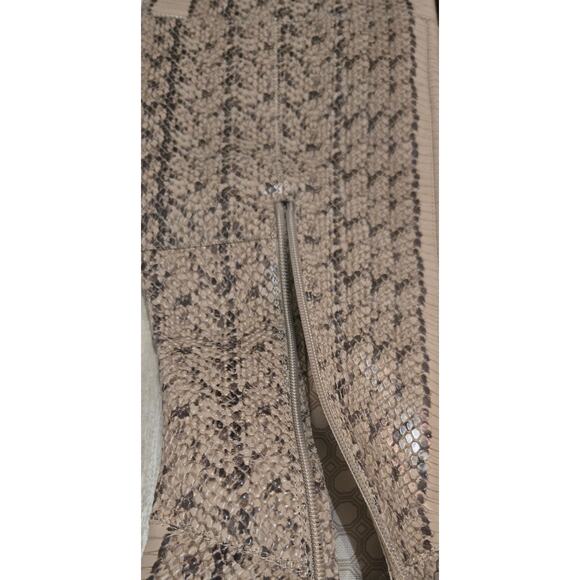 Louise et Cie Leather Tall Ladies Boots Snake Pattern Size 8.5 - Picture 8 of 12